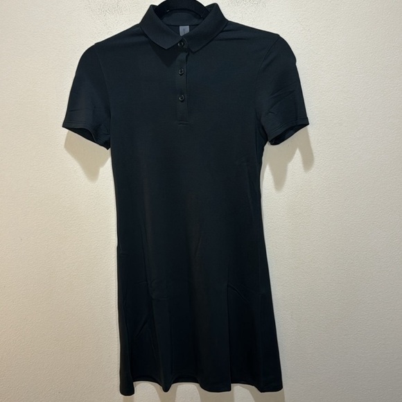 *NWT* Outdoor Voices OV Birdie Polo Dress Black Lightweight Size XXS - Picture 2 of 6
